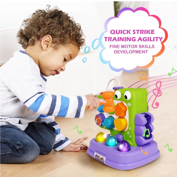 Baby👶🏽 7 in 1 Versatile Activity Cube wShape Sorter Activity&Whack A Mole Game - Picture 7 of 8